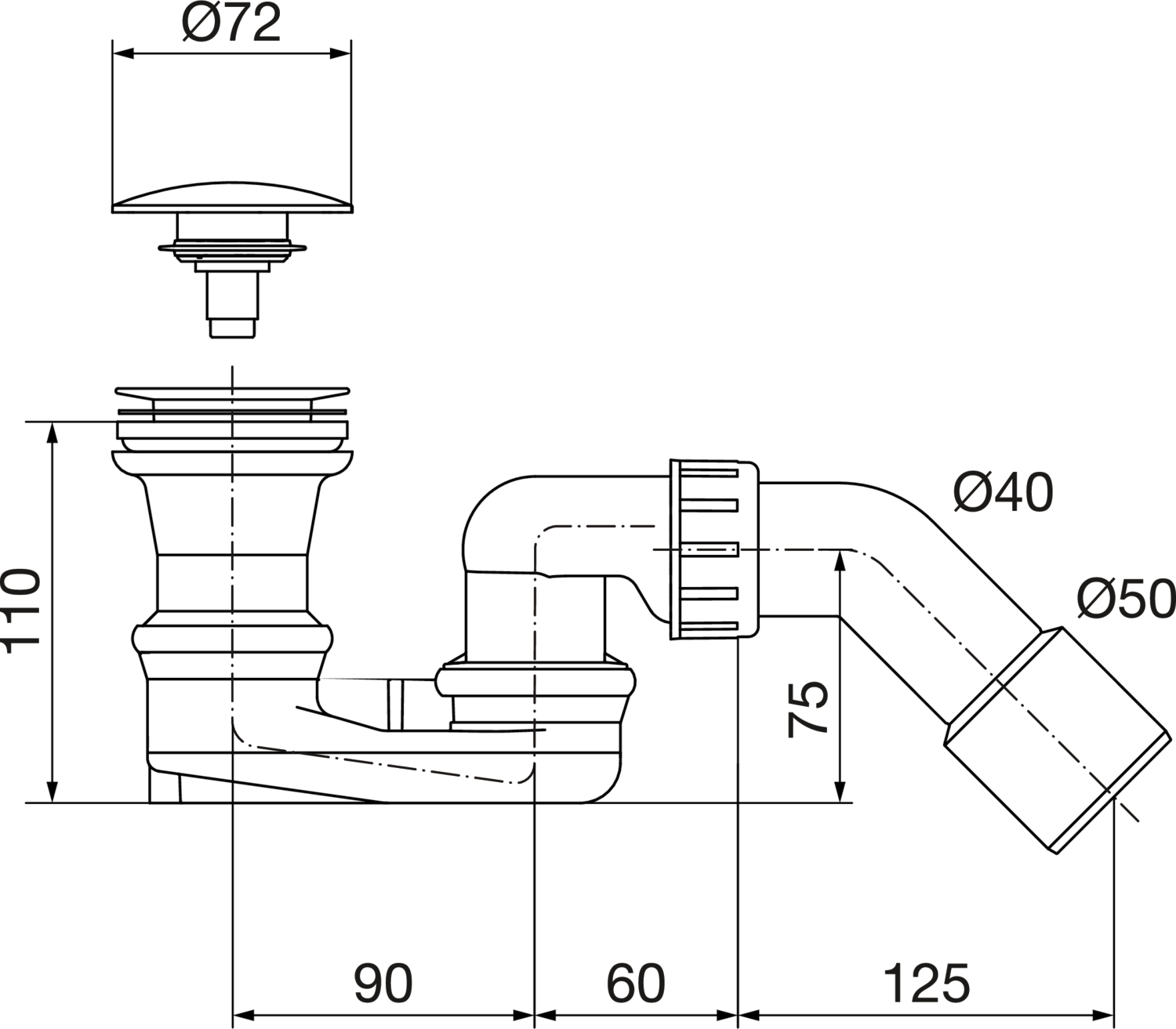 Varioplex Drain - Model 6977