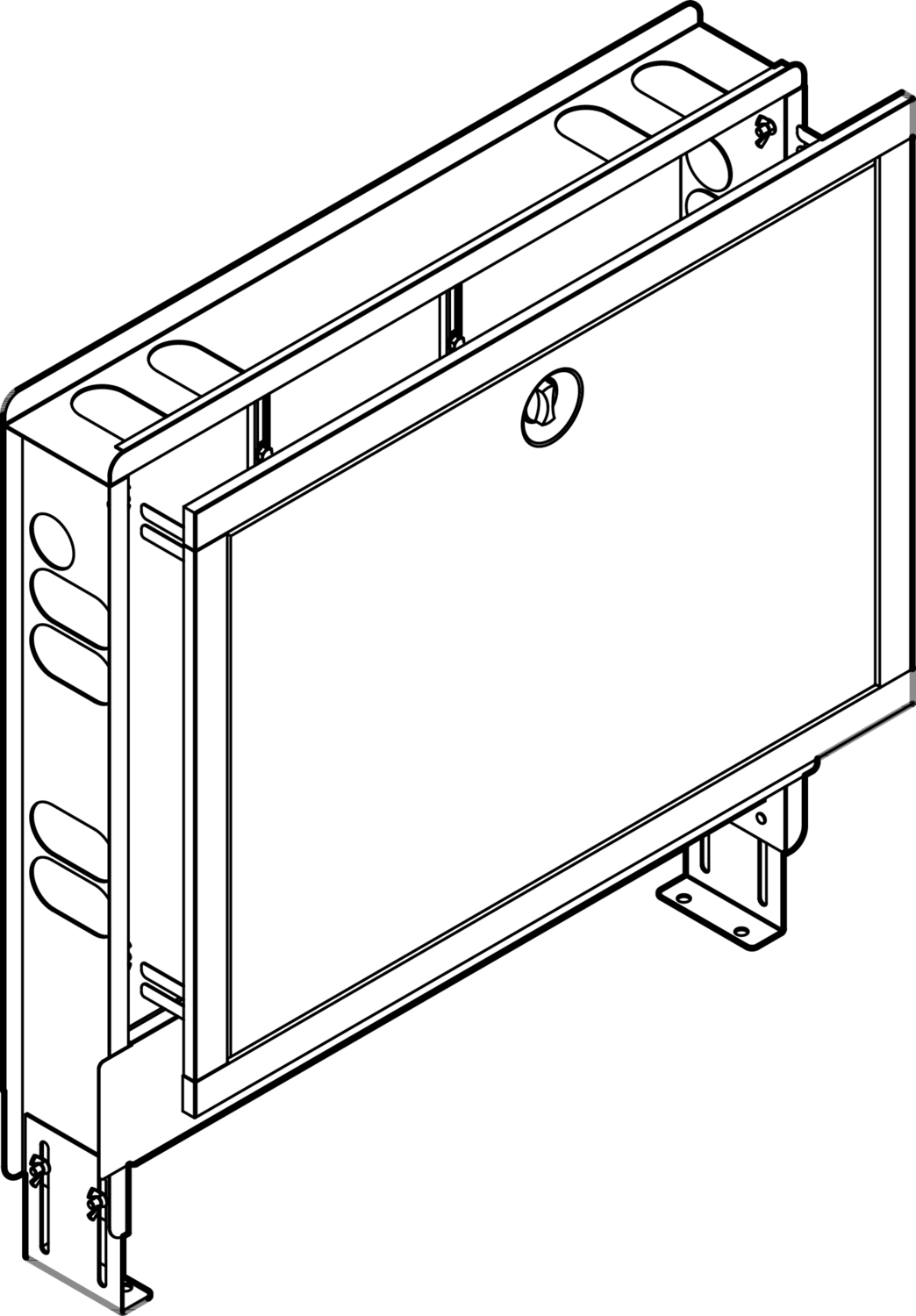 Armadio Da Incasso Per Collettore Idraulico | Colore Bianco, Acciaio Inox, Made In Italy - INDECAL - Foto 11