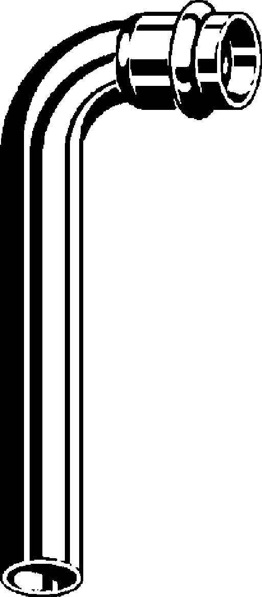 Viega ProPress 90° extended street elbow 2947 viega.us