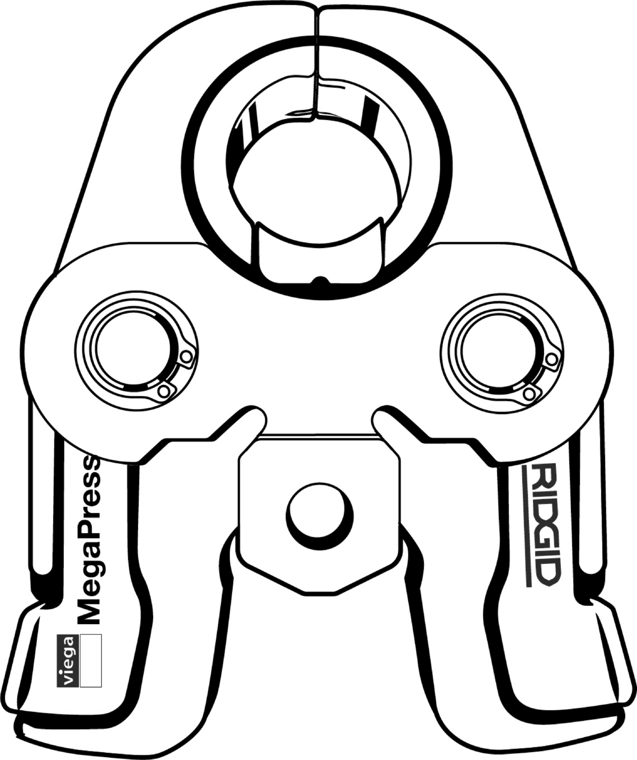 Viega MegaPress standard press jaw 2999.54 viega.us