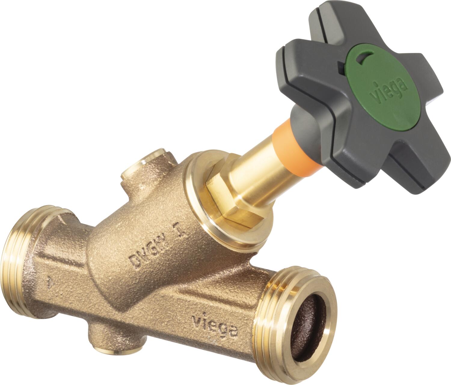 Valvola Inclinata, 50,mod.22375XL,bronzo Al Silicio/lucido, Rubinetto/valvola Di Arresto/intercettazione (acqua Sanitaria), Easytop XL, Rubinetteria, 2237.5XL - Foto 2