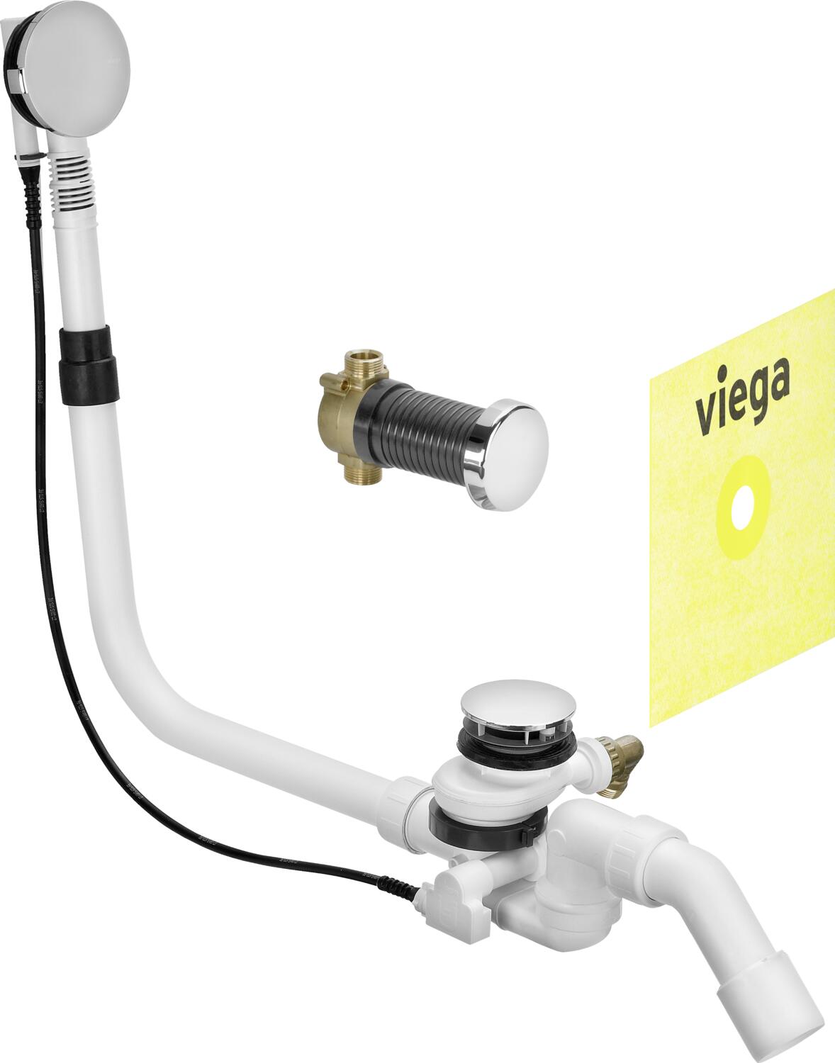 Viega Multiplex Badabfall 52mm - Flacher Ablauf Für Badewannen Mit Geruchverschluss