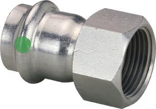 Viega ProPress® 1 x 1 in. Press x Press 316L Stainless Steel Union Viega ProPress® 1 x 1 in. Press x Press 316L Stainless Steel Union
