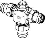 Three-way diverting and mixing valve - 2 of 3