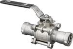 Viega MegaPress 316 3-piece ball valve - 1 of 3