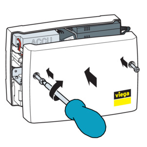 Trio E, WLAN-Modul, Gehäusedeckel abschrauben