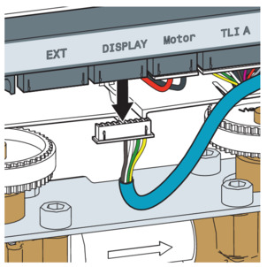 Trio E, WLAN-Modul, Displaystecker abziehen