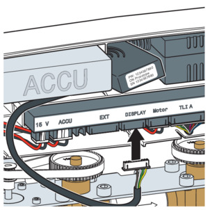 Trio E, WLAN-Modul, Display-Stecker einstecken