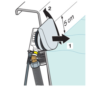 Multiplex Trio MT9, Wasserstandsanhebung einstellen, Anhebung ausstellen
