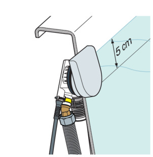 Multiplex Trio MT9, Wasserstandsanhebung einstellen, Anhebung an
