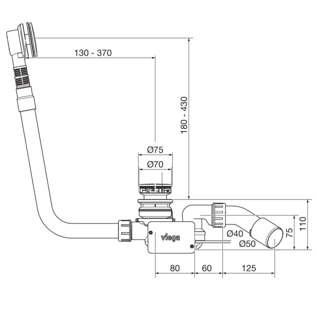Multiplex Trio F (Motor), Maßzeichnung
