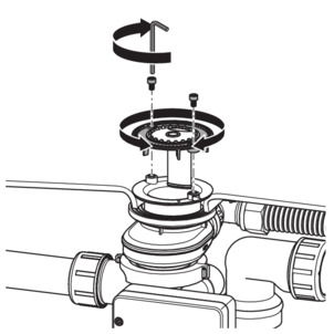 Multiplex Trio F (Motor), Einlaufelement ausrichten und festschrauben