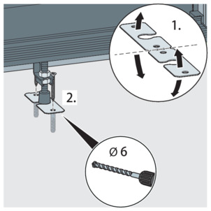 Shower channel, 4968.10, secure the feet in place