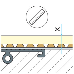 Shower channel, 4967.10, determine the height of the floor covering