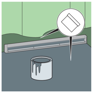 Shower channel, 4967.10, apply first layer of bonded sealing
