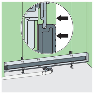 Shower channel, VarioWand, attach the second layer of gypsum plaster board