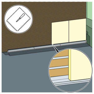 Shower channel, 4967.10, lay the wall tiles