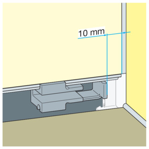 Shower channel, 4967.10, mount the standing grate holder