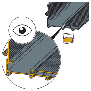 Shower channel, VarioWand, lubricate profile