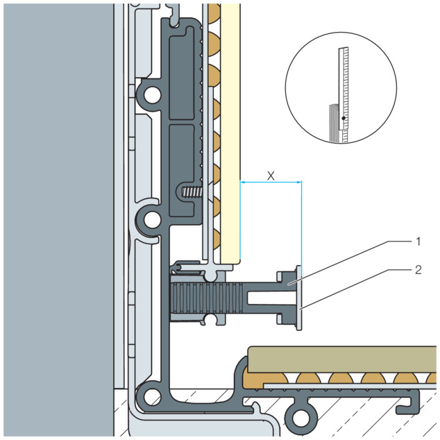 Shower channel, 4967.10, determine the dimension of the standing grate holder