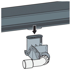 Shower channel, 4967.10, insert drain socket