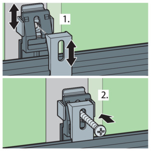 Shower channel, VarioWand, adjust the distance to the wall
