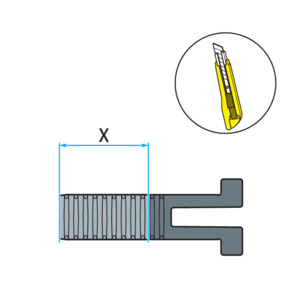 Shower channel, 4967.10, cut the standing grate holder to length