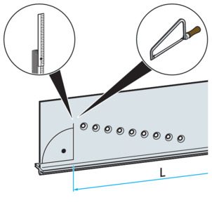 Shower channel, 4967.10, cut the end strip to length