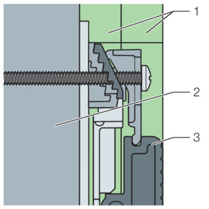 Shower channel, 4967.10-Vario, example for installation with gypsum plaster boards