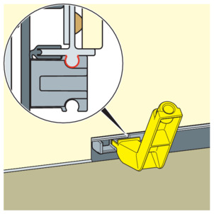 Shower channel, 4967.10, mount the standing grate holder