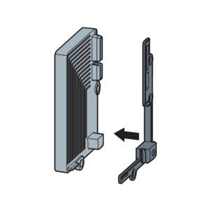 Shower channel, VarioWand, assemble the closing cap for the left side