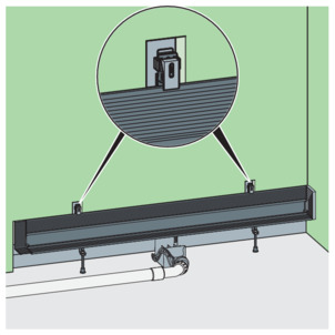 Shower channel, 4967.10, push the gypsum plaster board in