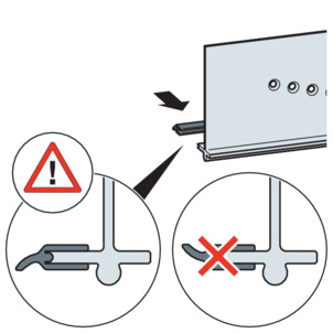 Shower channel, 4967.10, cut seal to length