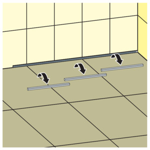 Shower channel, 4967.10 Advantix Vario, remove protective insert