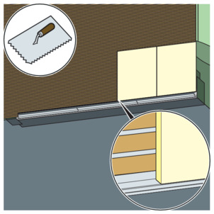 Shower channel, 4967.10, lay the wall tiles