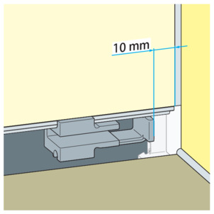 Shower channel, 4967.10, mount the standing grate holder