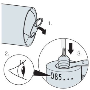 Mounting adhesive, open the cartridge