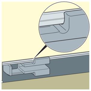 Shower channel, 4967.10, check the correct position of the standing grate holder