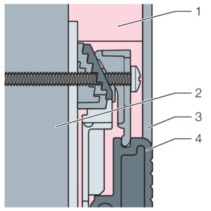 Shower channel, 4967.10-Vario, example for installation with rigid foam board