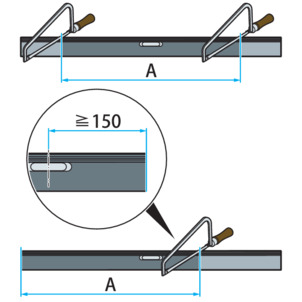 Shower channel, 4965.10 Advantix Vario, transfer dimension