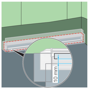 Shower channel, 4967.10, press on sealing tape strips