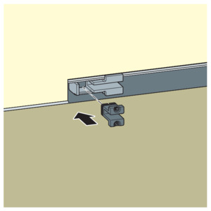 Shower channel, 4967.10, push part B of the standing grate holder in