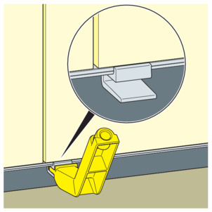 Shower channel, 4967.10, mount the standing grate support