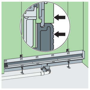Shower channel, VarioWand, attach the second layer of gypsum plaster board