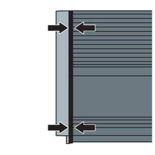 Shower channel, VarioWand, push seal together