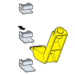 Shower channel, 4967.10, push the standing grate support on the mounting tool