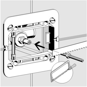 Flush plate manual, 8331.2, shorten actuating rod