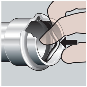 Sanpress Inox, insert the new sealing element
