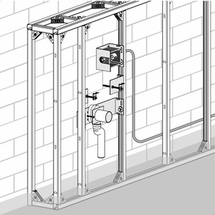 8127.3, urinal module, make water connection