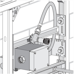 Urinal module, 8121.4, mount supply fitting